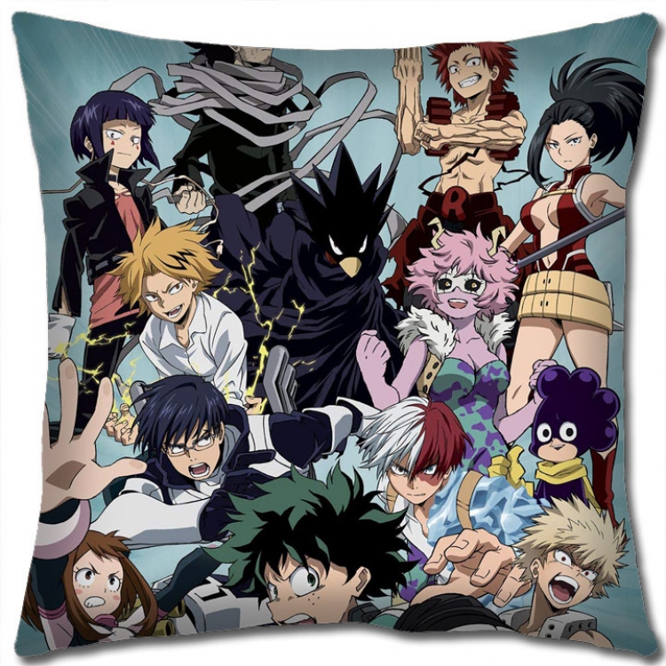 My Hero Academia Anime square full-color pillow cushion 45X45CM NO FILLING  w9-434