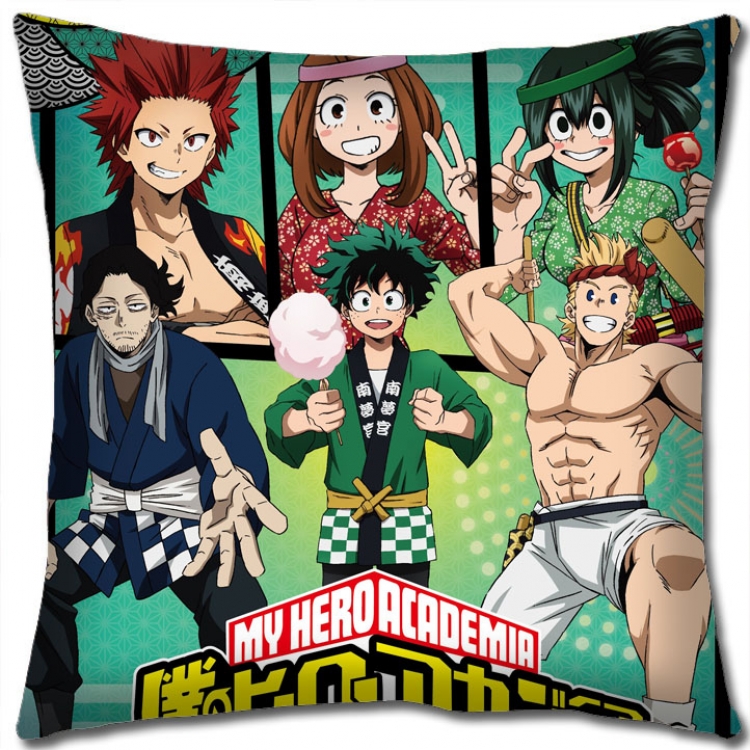 My Hero Academia Anime square full-color pillow cushion 45X45CM NO FILLING   w9-447