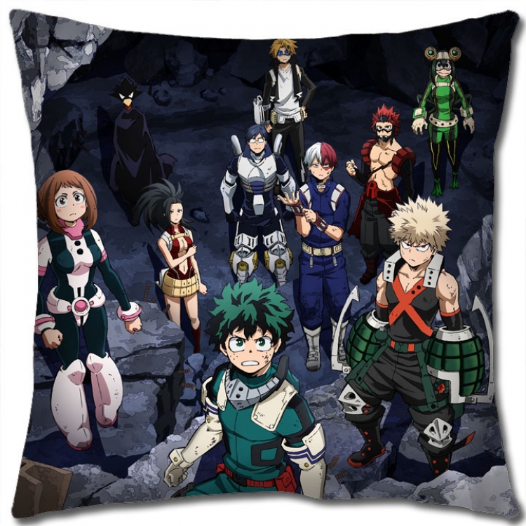 My Hero Academia Anime square full-color pillow cushion 45X45CM NO FILLING  w9-444