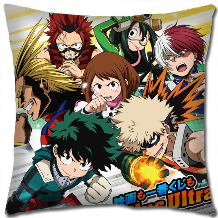 My Hero Academia Anime square full-color pillow cushion 45X45CM NO FILLING  w9-435