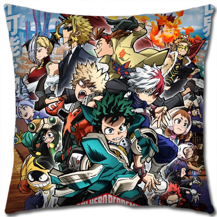 My Hero Academia Anime square full-color pillow cushion 45X45CM NO FILLING  w9-439