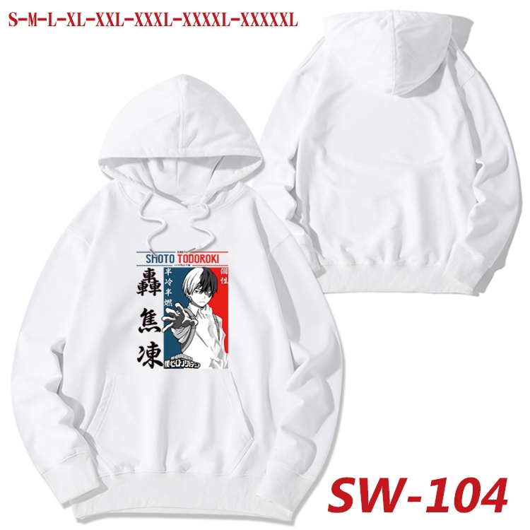 My Hero Academia cotton hooded sweatshirt thin pullover sweater from S to 5XL  SW-104