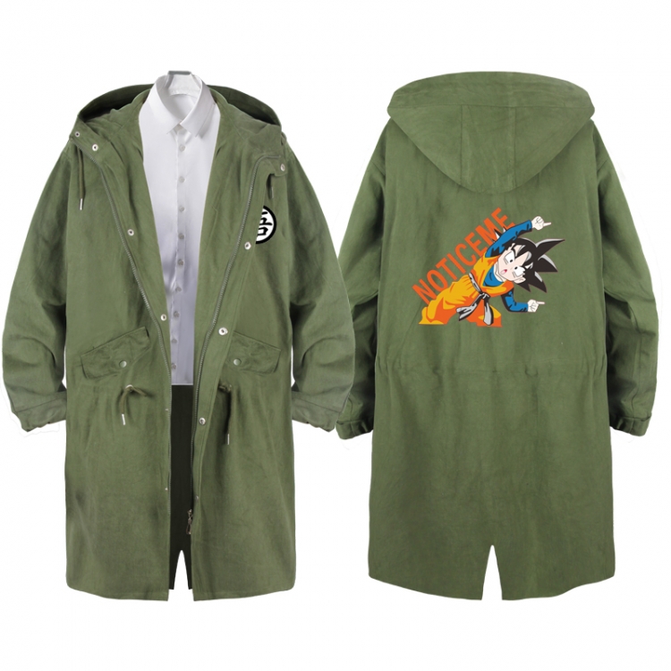 DRAGON BALL  Anime Peripheral Hooded Long Windbreaker Jacket from S to 3XL
