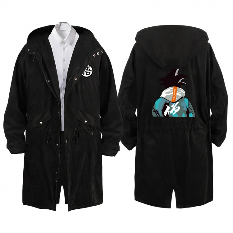 DRAGON BALL  Anime Peripheral Hooded Long Windbreaker Jacket from S to 3XL