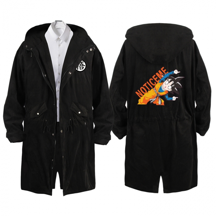 DRAGON BALL  Anime Peripheral Hooded Long Windbreaker Jacket from S to 3XL