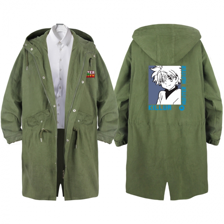 HunterXHunter  Anime Peripheral Hooded Long Windbreaker Jacket from S to 3XL