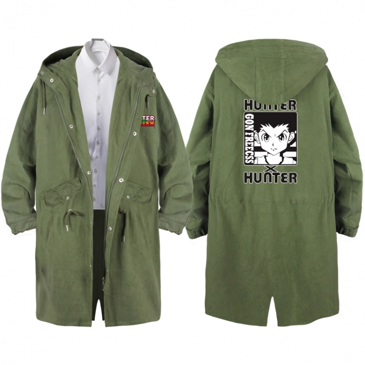 HunterXHunter  Anime Peripheral Hooded Long Windbreaker Jacket from S to 3XL