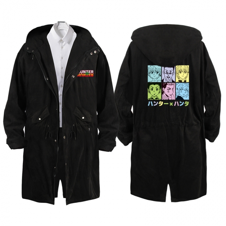 HunterXHunter  Anime Peripheral Hooded Long Windbreaker Jacket from S to 3XL