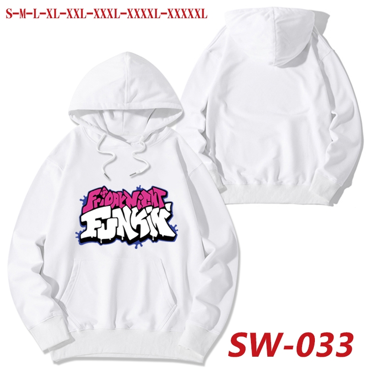 Friday Night Funkin cotton hooded sweatshirt thin pullover sweater from S to 5XL  SW-033