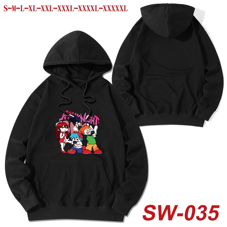 Friday Night Funkin cotton hooded sweatshirt thin pullover sweater from S to 5XL  SW-035