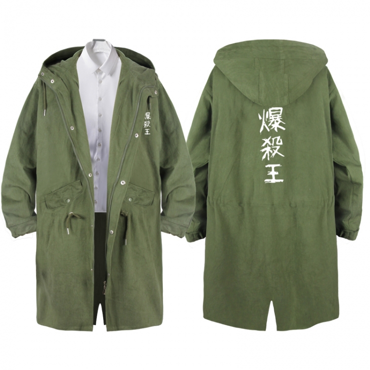My Hero Academia  Anime Peripheral Hooded Long Windbreaker Jacket from S to 3XL