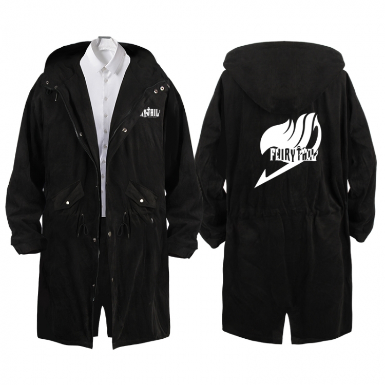 Fairy tail  Anime Peripheral Hooded Long Windbreaker Jacket from S to 3XL