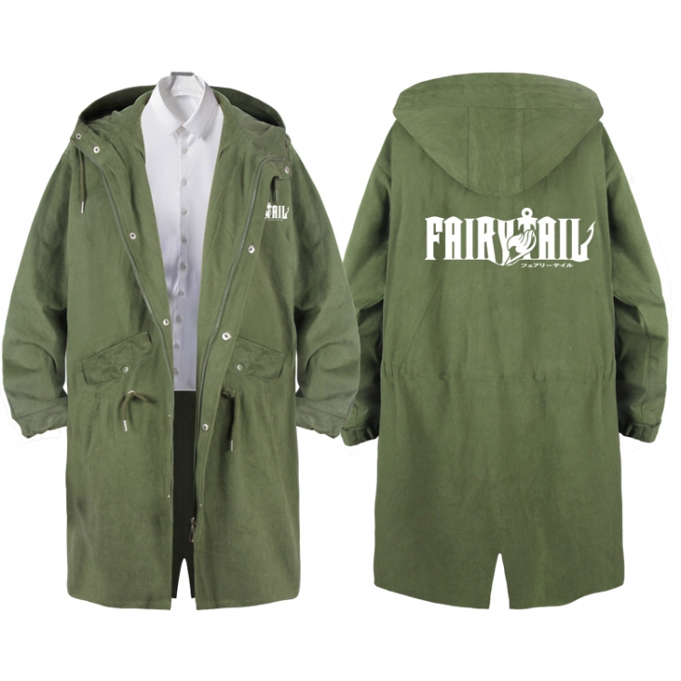 Fairy tail  Anime Peripheral Hooded Long Windbreaker Jacket from S to 3XL