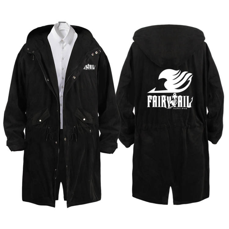 Fairy tail  Anime Peripheral Hooded Long Windbreaker Jacket from S to 3XL