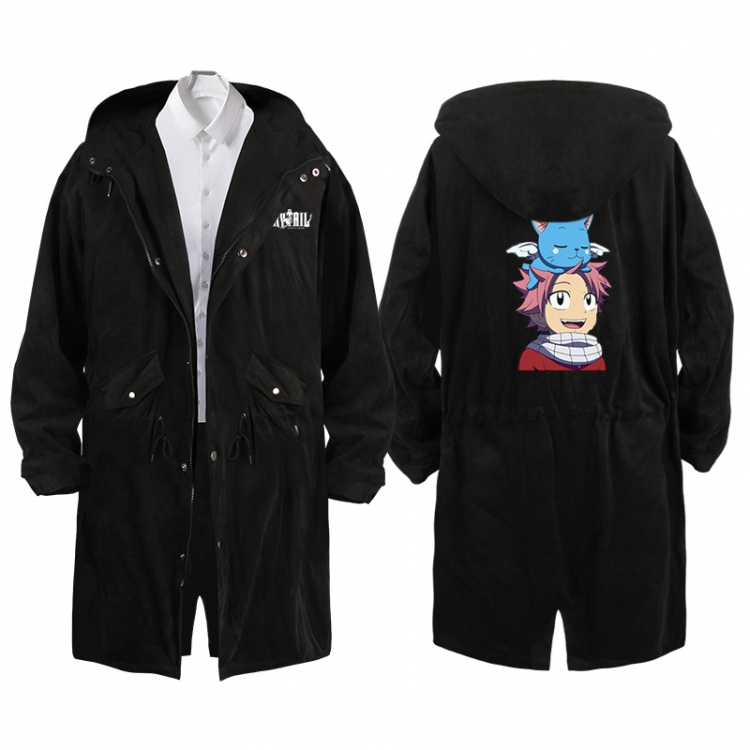 Fairy tail  Anime Peripheral Hooded Long Windbreaker Jacket from S to 3XL