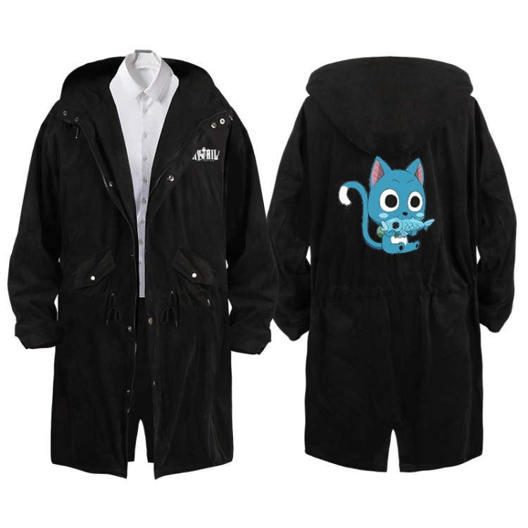 Fairy tail  Anime Peripheral Hooded Long Windbreaker Jacket from S to 3XL