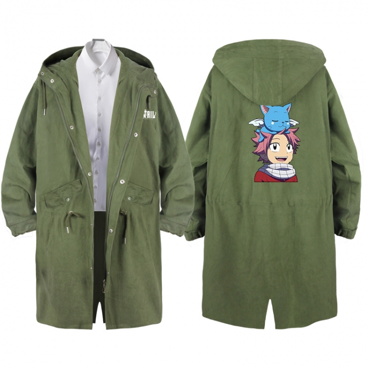 Fairy tail  Anime Peripheral Hooded Long Windbreaker Jacket from S to 3XL