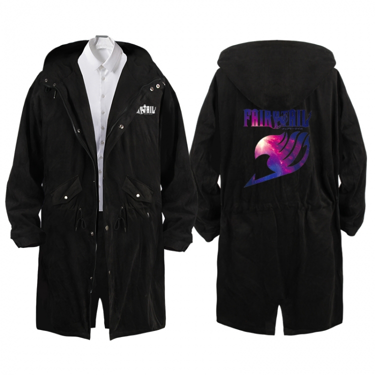 Fairy tail  Anime Peripheral Hooded Long Windbreaker Jacket from S to 3XL