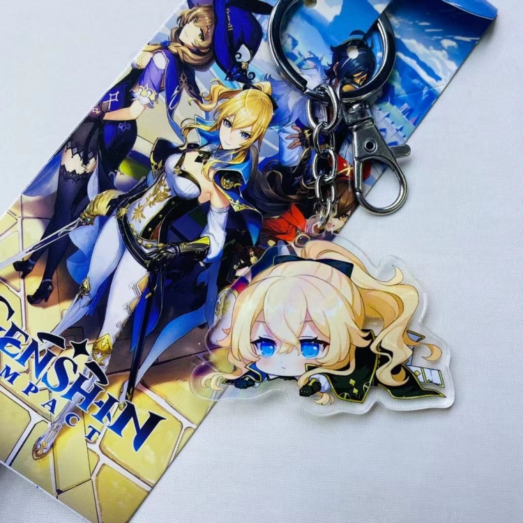 Genshin Impact  Anime Acrylic Key Chain Pendant price for 5 pcs