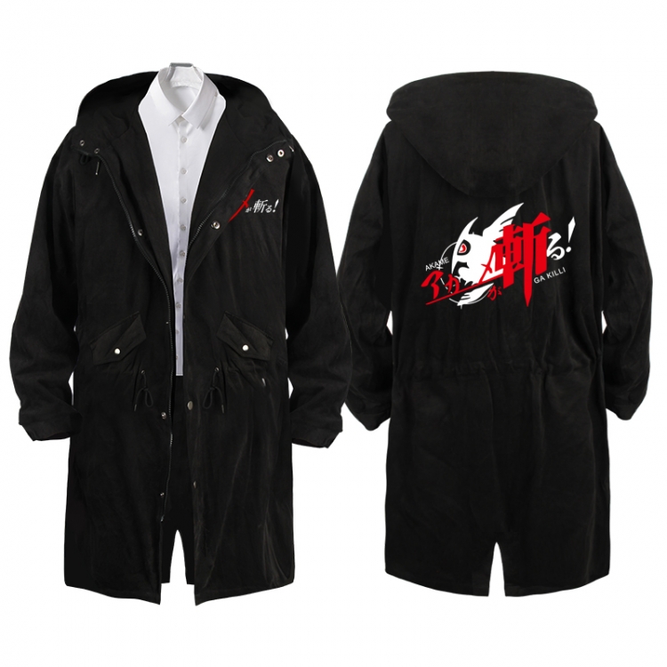 Akame ga KILL  Anime Peripheral Hooded Long Windbreaker Jacket from S to 3XL