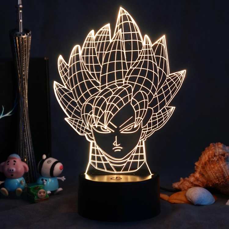  DRAGON BALL 3D night light USB touch switch colorful acrylic table lamp BLACK BASE 259 