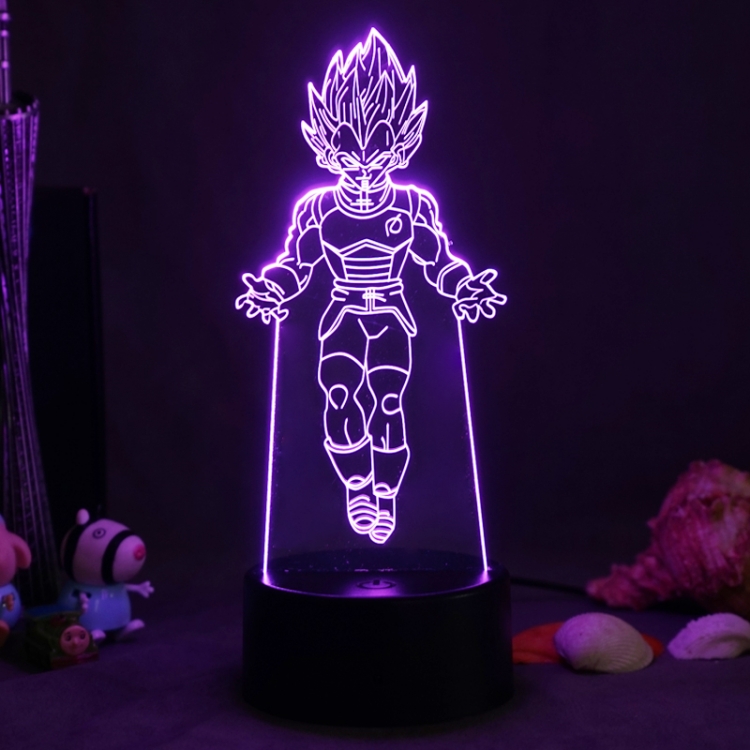  DRAGON BALL 3D night light USB touch switch colorful acrylic table lamp BLACK BASE 270