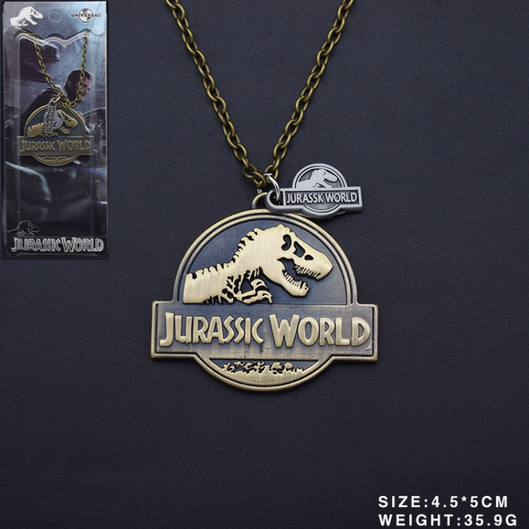 Jurassic World Anime cartoon metal necklace pendant price for 5 pcs