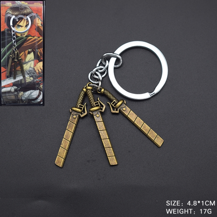 Shingeki no Kyojin Anime cartoon skewers keychain school bag pendant