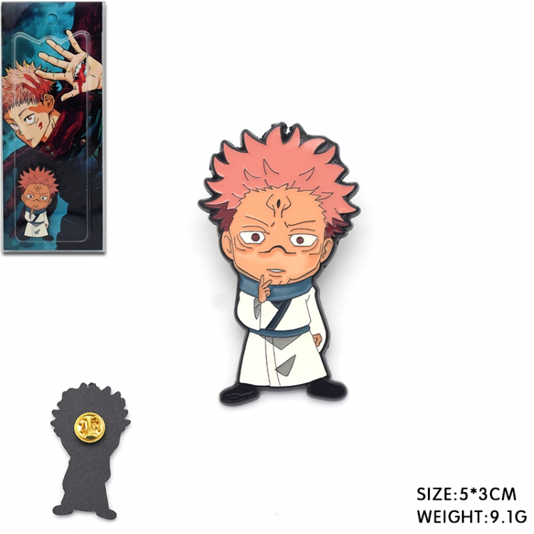 Jujutsu Kaisen   Anime cartoon metal brooch