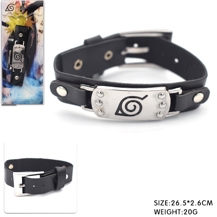 Naruto Anime peripheral Bracelet Leather Bracelet