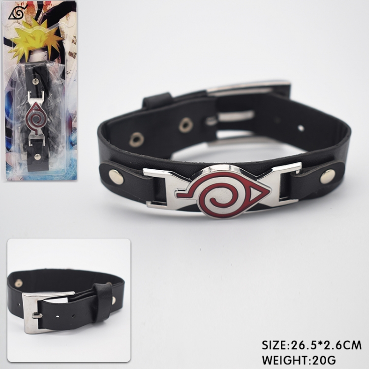 Naruto Anime peripheral Bracelet Leather Bracelet