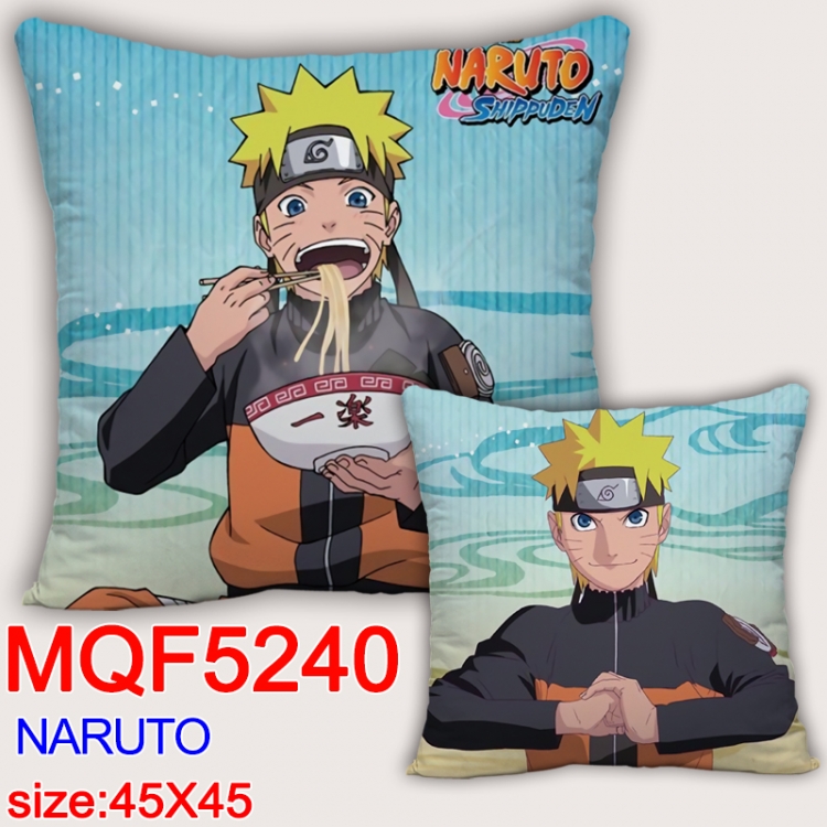 Naruto Square double-sided full-color pillow cushion 45X45CM NO FILLING MQF 5240