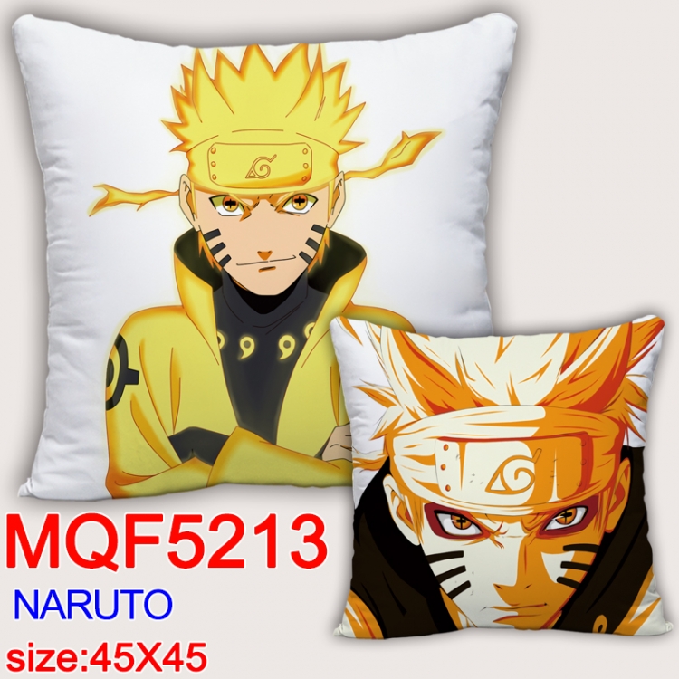 Naruto Square double-sided full-color pillow cushion 45X45CM NO FILLING MQF 5213