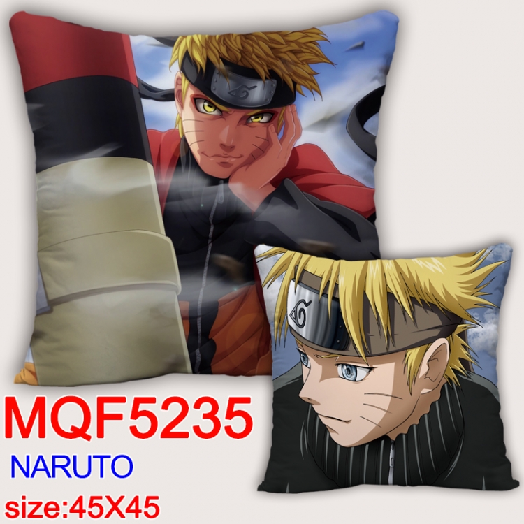 Naruto Square double-sided full-color pillow cushion 45X45CM NO FILLING MQF 5235