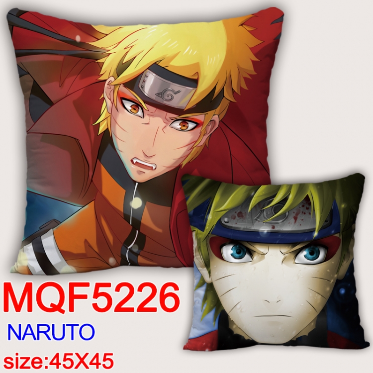 Naruto Square double-sided full-color pillow cushion 45X45CM NO FILLING  MQF 5226