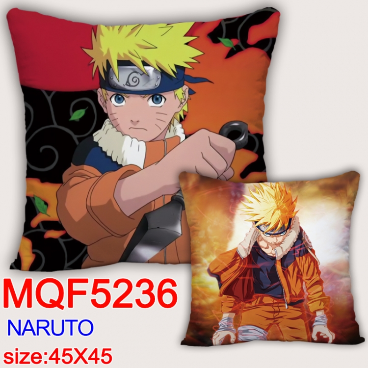 Naruto Square double-sided full-color pillow cushion 45X45CM NO FILLING MQF 5236