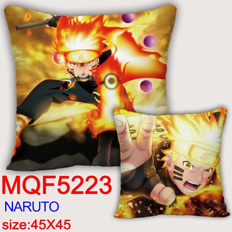 Naruto Square double-sided full-color pillow cushion 45X45CM NO FILLING MQF 5223