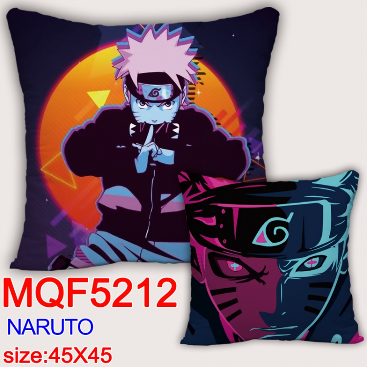 Naruto Square double-sided full-color pillow cushion 45X45CM NO FILLING  MQF 5212