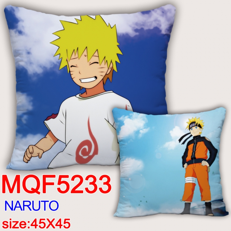 Naruto Square double-sided full-color pillow cushion 45X45CM NO FILLING MQF 5233