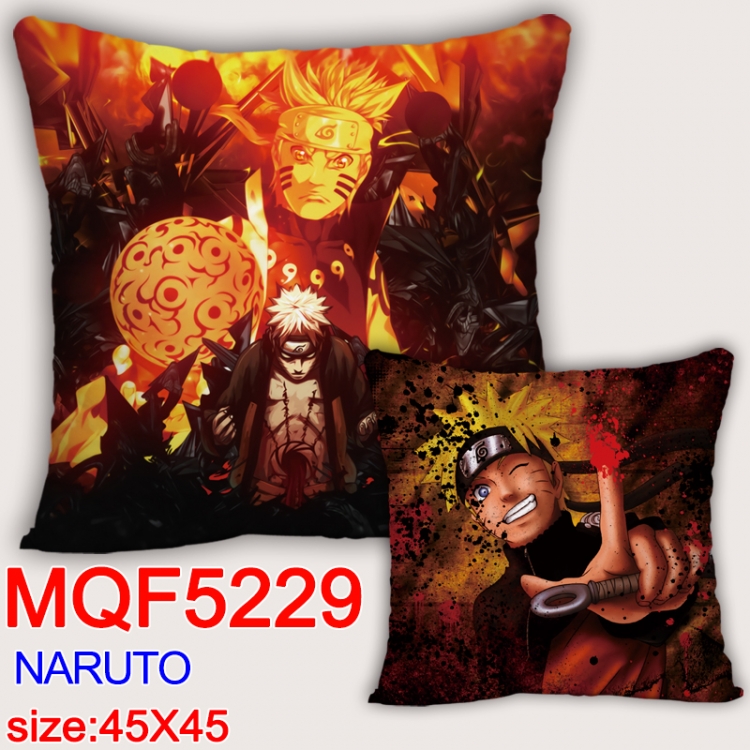 Naruto Square double-sided full-color pillow cushion 45X45CM NO FILLING MQF 5229