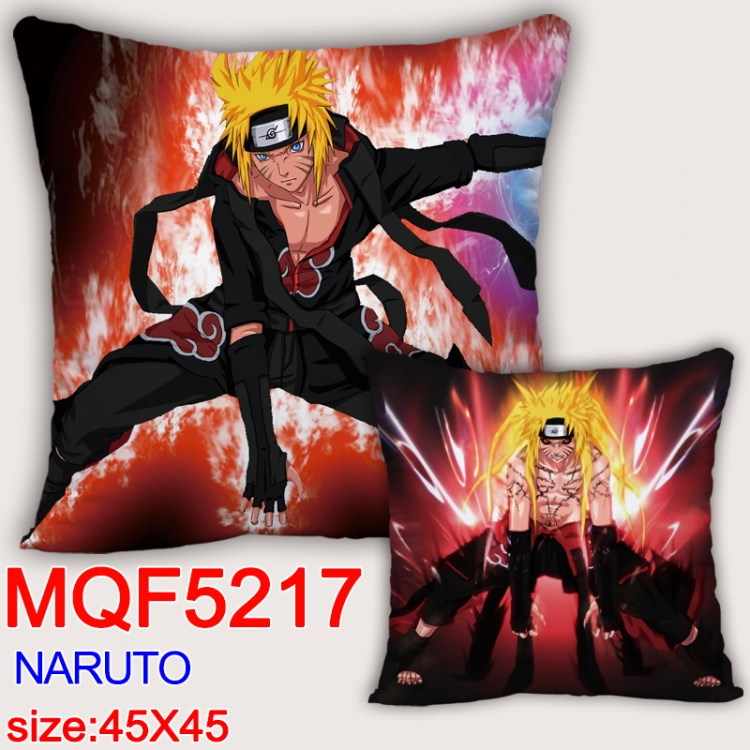 Naruto Square double-sided full-color pillow cushion 45X45CM NO FILLING  MQF 5217