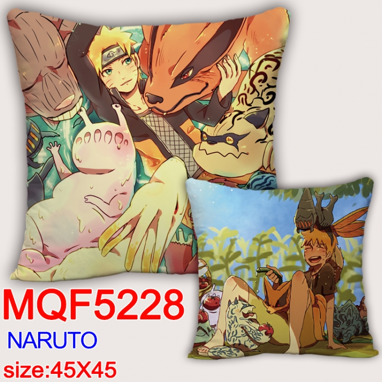 Naruto Square double-sided full-color pillow cushion 45X45CM NO FILLING MQF 5228