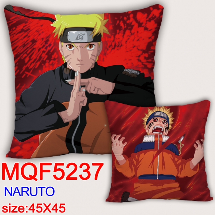 Naruto Square double-sided full-color pillow cushion 45X45CM NO FILLING MQF 5237