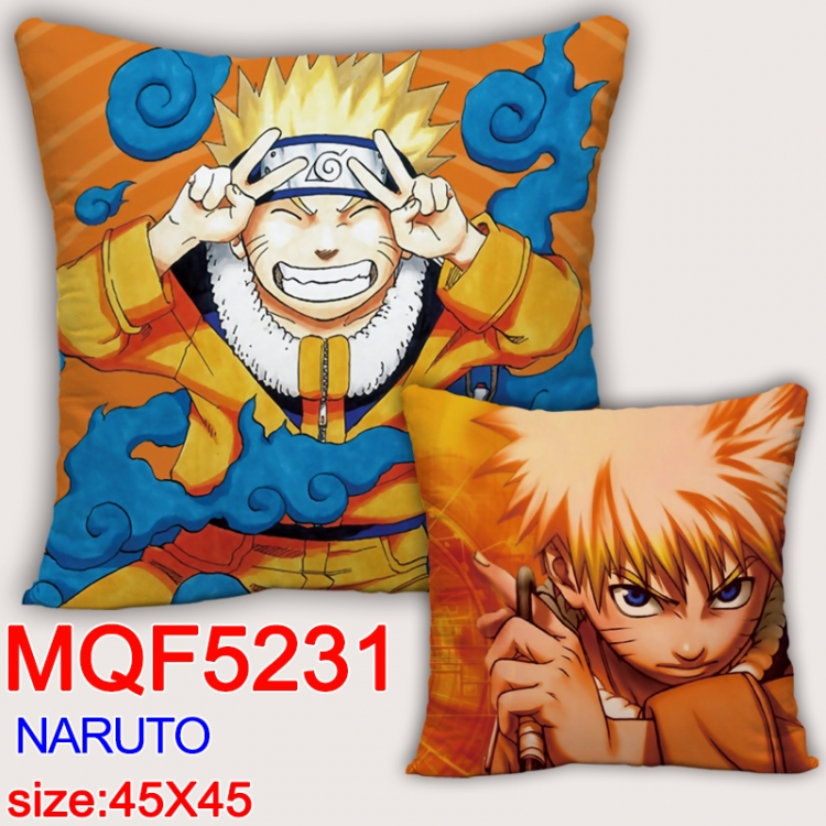 Naruto Square double-sided full-color pillow cushion 45X45CM NO FILLING MQF 5231