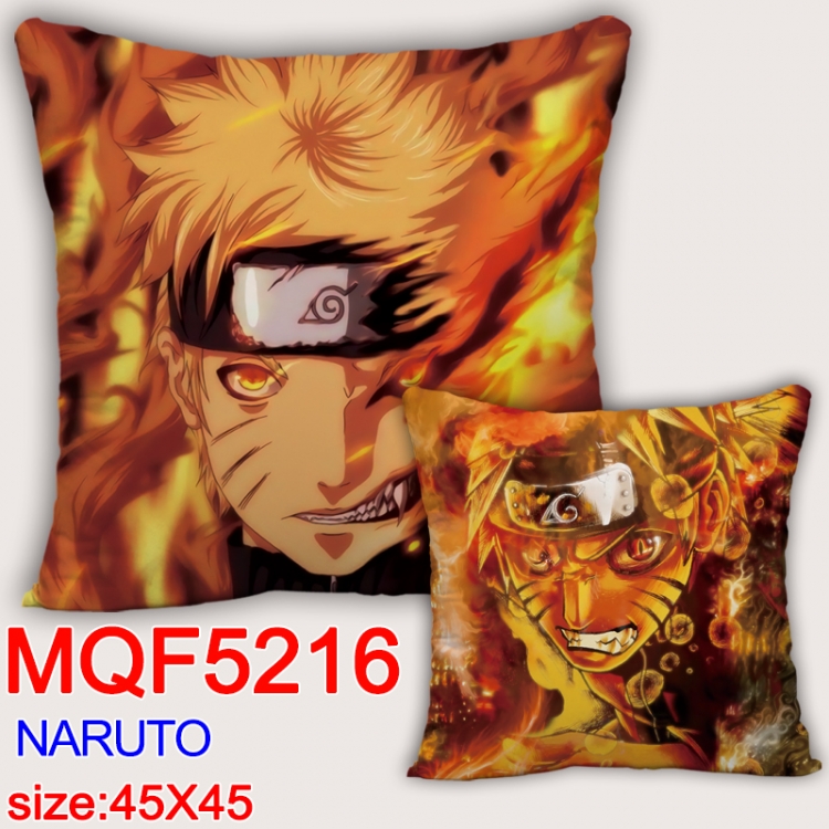 Naruto Square double-sided full-color pillow cushion 45X45CM NO FILLING MQF 5216