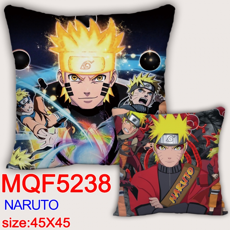 Naruto Square double-sided full-color pillow cushion 45X45CM NO FILLING MQF 5238