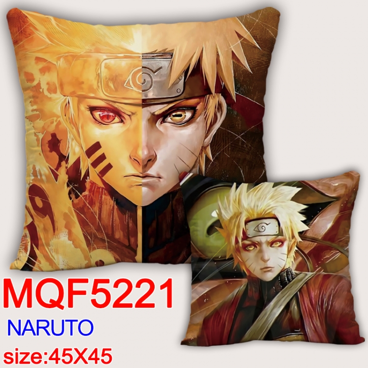Naruto Square double-sided full-color pillow cushion 45X45CM NO FILLING MQF 5221