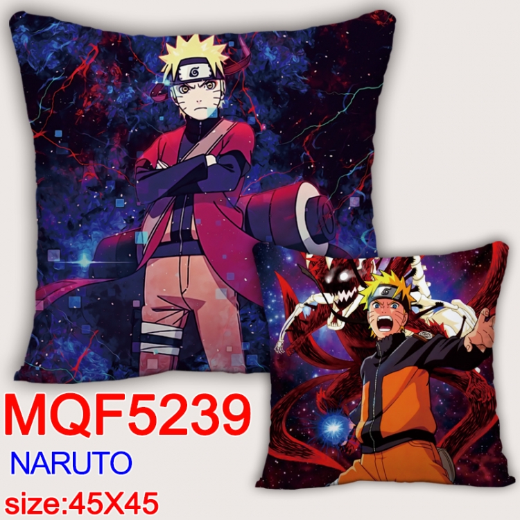 Naruto Square double-sided full-color pillow cushion 45X45CM NO FILLING MQF 5239