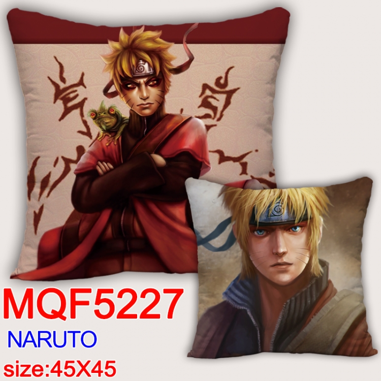 Naruto Square double-sided full-color pillow cushion 45X45CM NO FILLING MQF 5227