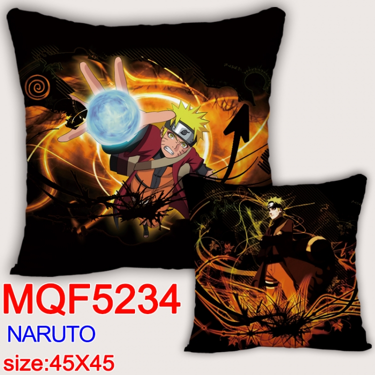 Naruto Square double-sided full-color pillow cushion 45X45CM NO FILLING  MQF 5234